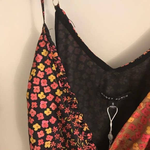 Honey Punch Double Floral Wrap Dress - Picture 5 of 8